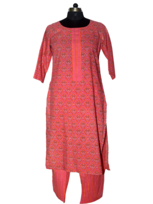 Pink & Orange Printed Set – 2410