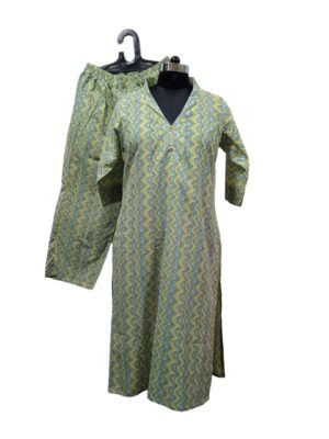 Green Yellow Printed Set – 2415