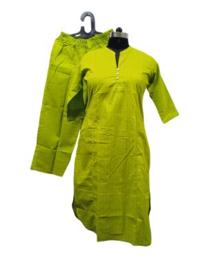 Green Leafy Printed Set – 2414